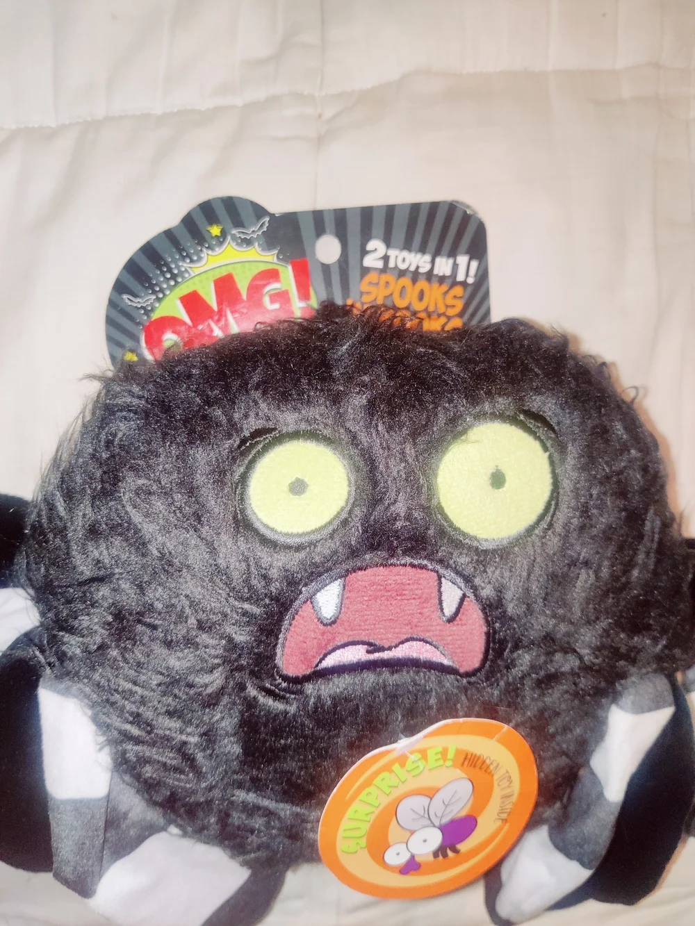 OMG! Surprise Spooks 2-in-1 Halloween Spider Dog Toy - New See Pics!!